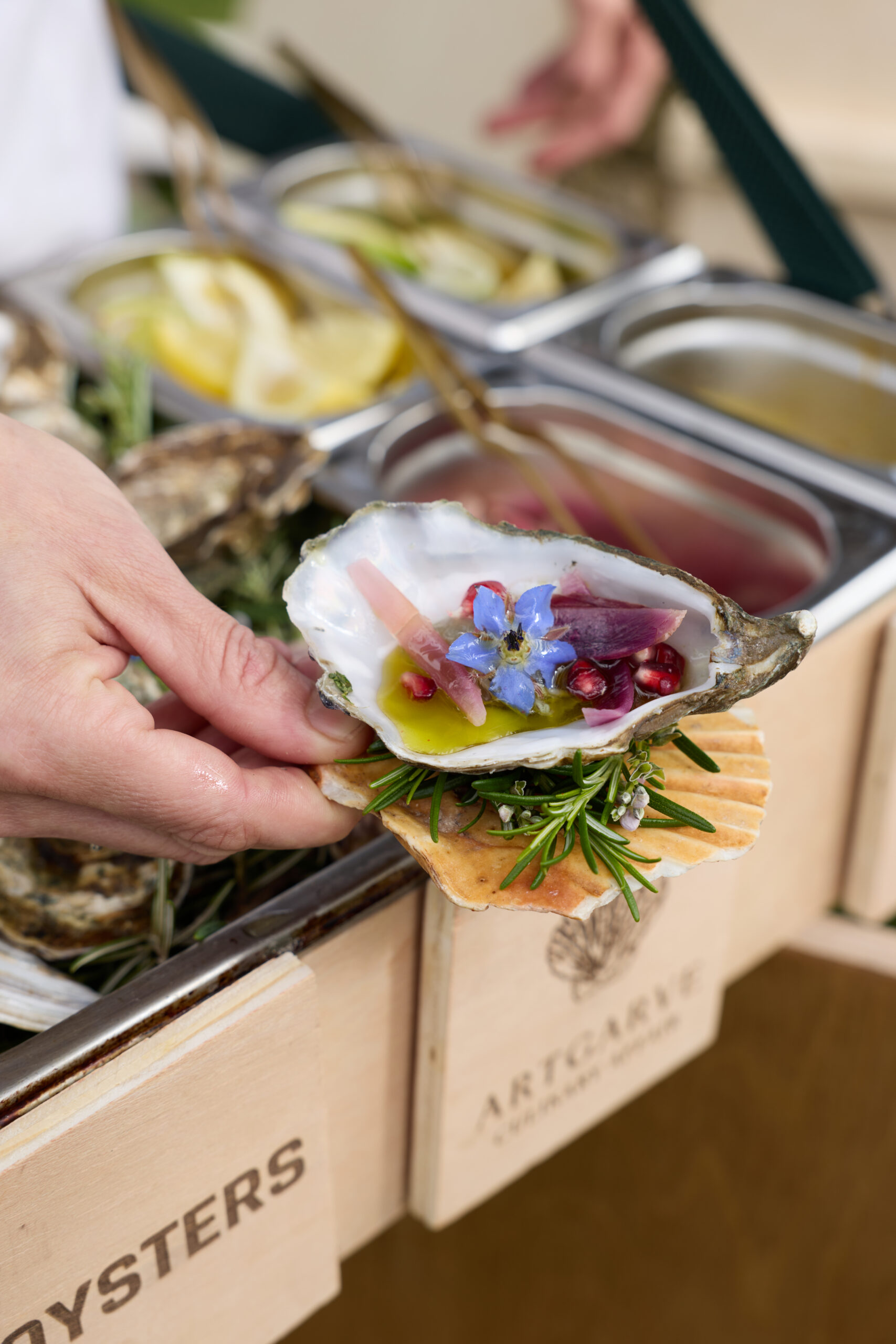 Luxury Oyster, Cannoli and Caviar Boxes for Events in the Algarve